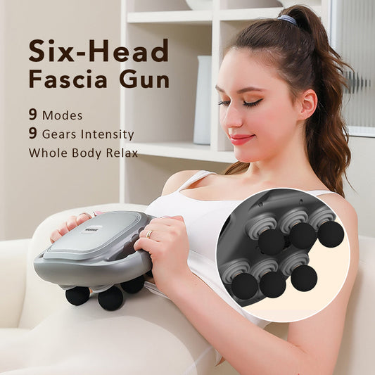 🎁Christmas sale☃️6-Head Wireless Massage Gun for Full-Body Relaxation