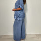 Casual V-Neck 2-Piece Set