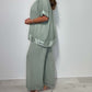 Casual V-Neck 2-Piece Set