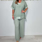 Casual V-Neck 2-Piece Set