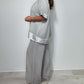 Casual V-Neck 2-Piece Set