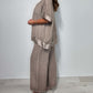 Casual V-Neck 2-Piece Set
