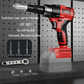 Portable Handheld 21V Brushless Rivet Machine with Aluminum Rivets & Storage Box