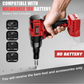 Portable Handheld 21V Brushless Rivet Machine with Aluminum Rivets & Storage Box