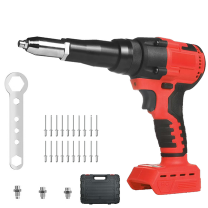 Portable Handheld 21V Brushless Rivet Machine with Aluminum Rivets & Storage Box