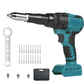 Portable Handheld 21V Brushless Rivet Machine with Aluminum Rivets & Storage Box